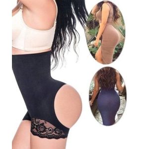 Combinaison Remonte Fesses +Gaine Amincissante- Noir