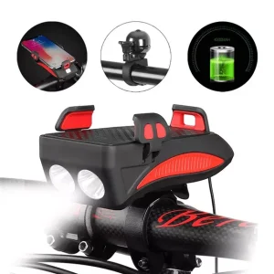 4 en 1: Lumiére, Powerbank, Support, Klaxon