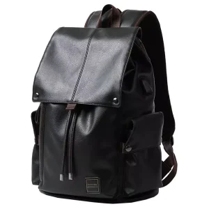Leather Men’s Backpack For College