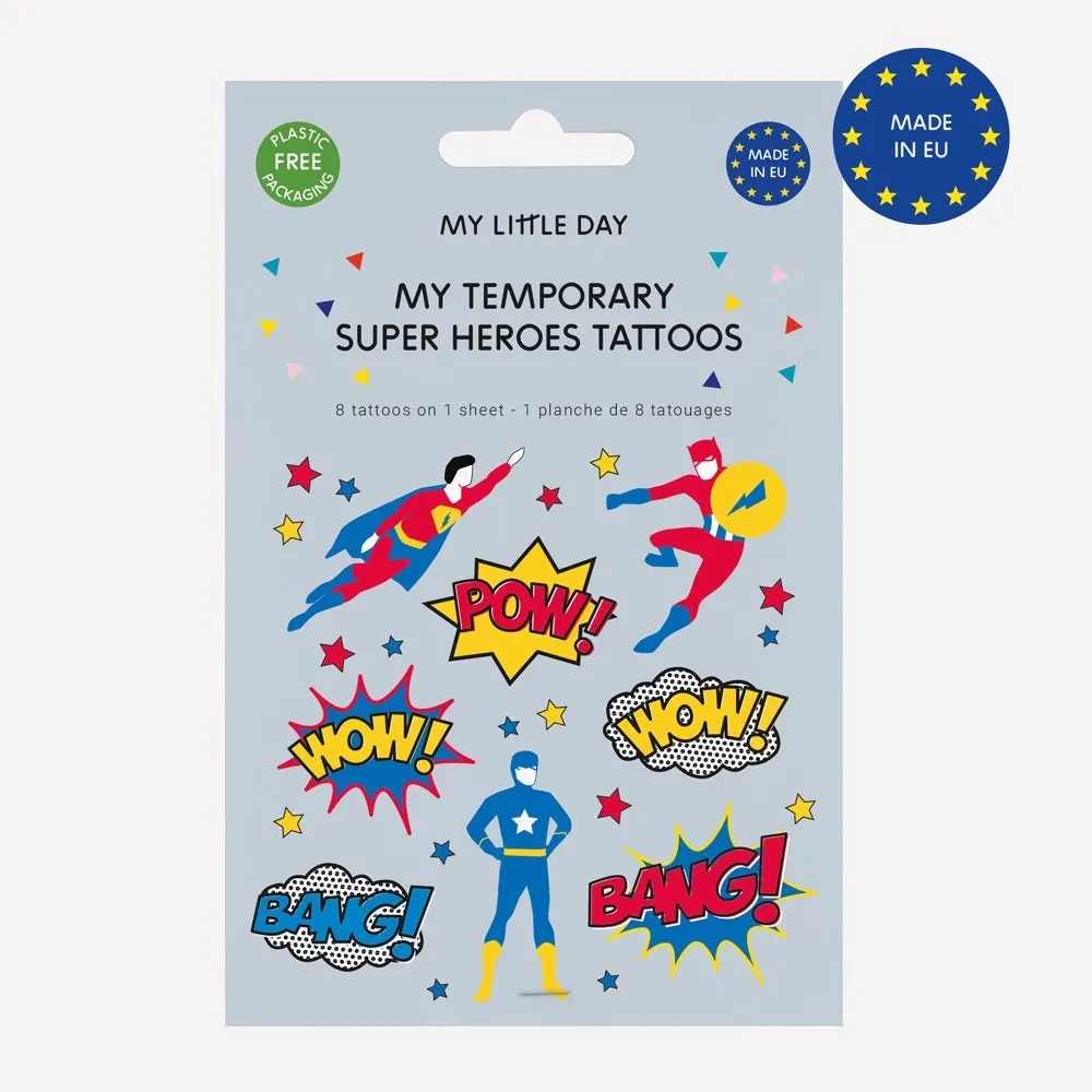 Planche de 8 tatouages super héros – Image 2