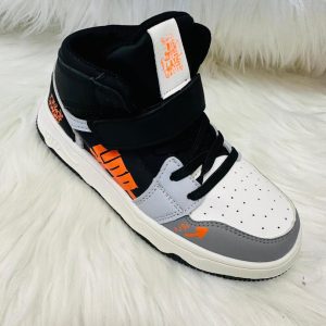 Baskets montantes en cuir imperméables pour enfants