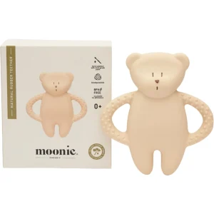 Ourson de dentition en caoutchouc naturel sable