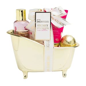 Coffret bain – Rose & pivoine – Corps – 4 produits .
