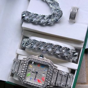 ENSSEMBLE Mens ICED OUT DIAMOND