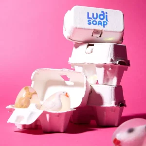 Savon de Pâques - Boite de 2 savons avec figurines Lapin et Oie