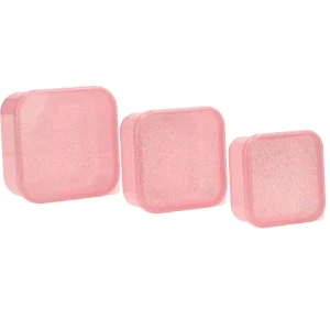 Lunch box rose à pailettes