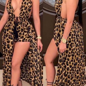 robe  panthère Sexy à la mode 2021