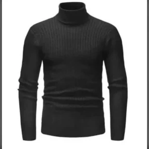 Mymyguoe Pull à col roulé pour homme – Pull en tricot – Chaud – Col roulé – Sous-vêtement thermique – Manches longues