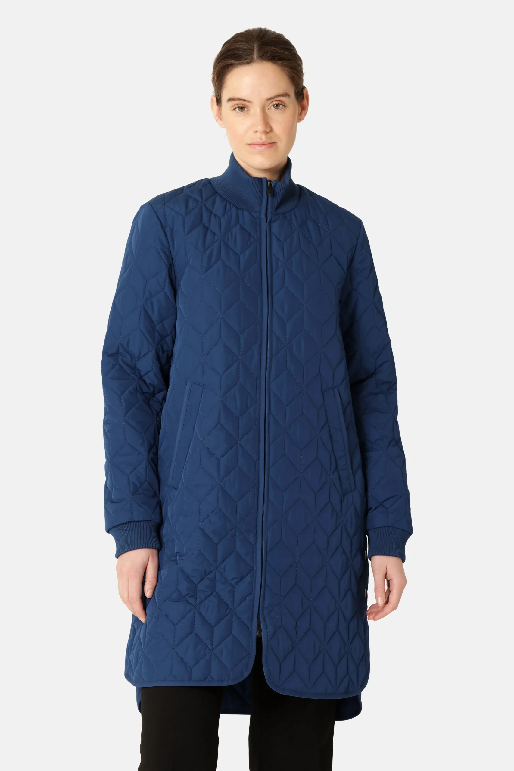 Veste Longue Matelassée - Estate Blue – Image 3