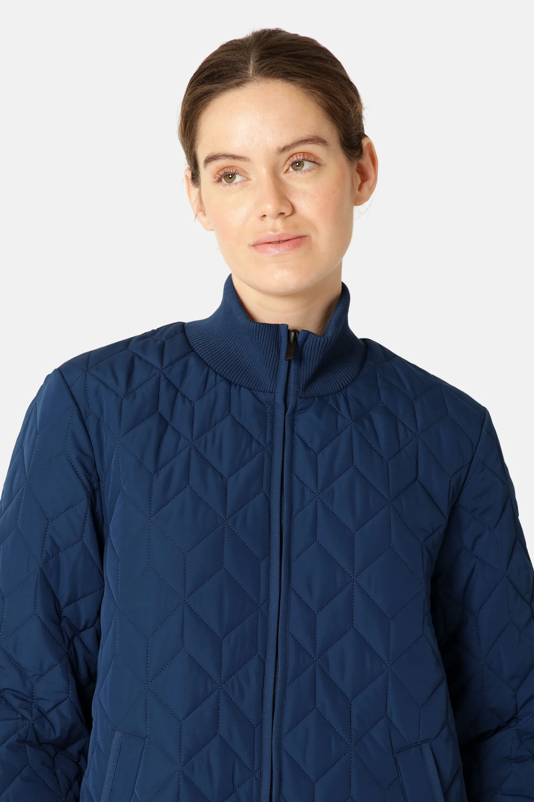 Veste Longue Matelassée - Estate Blue – Image 5