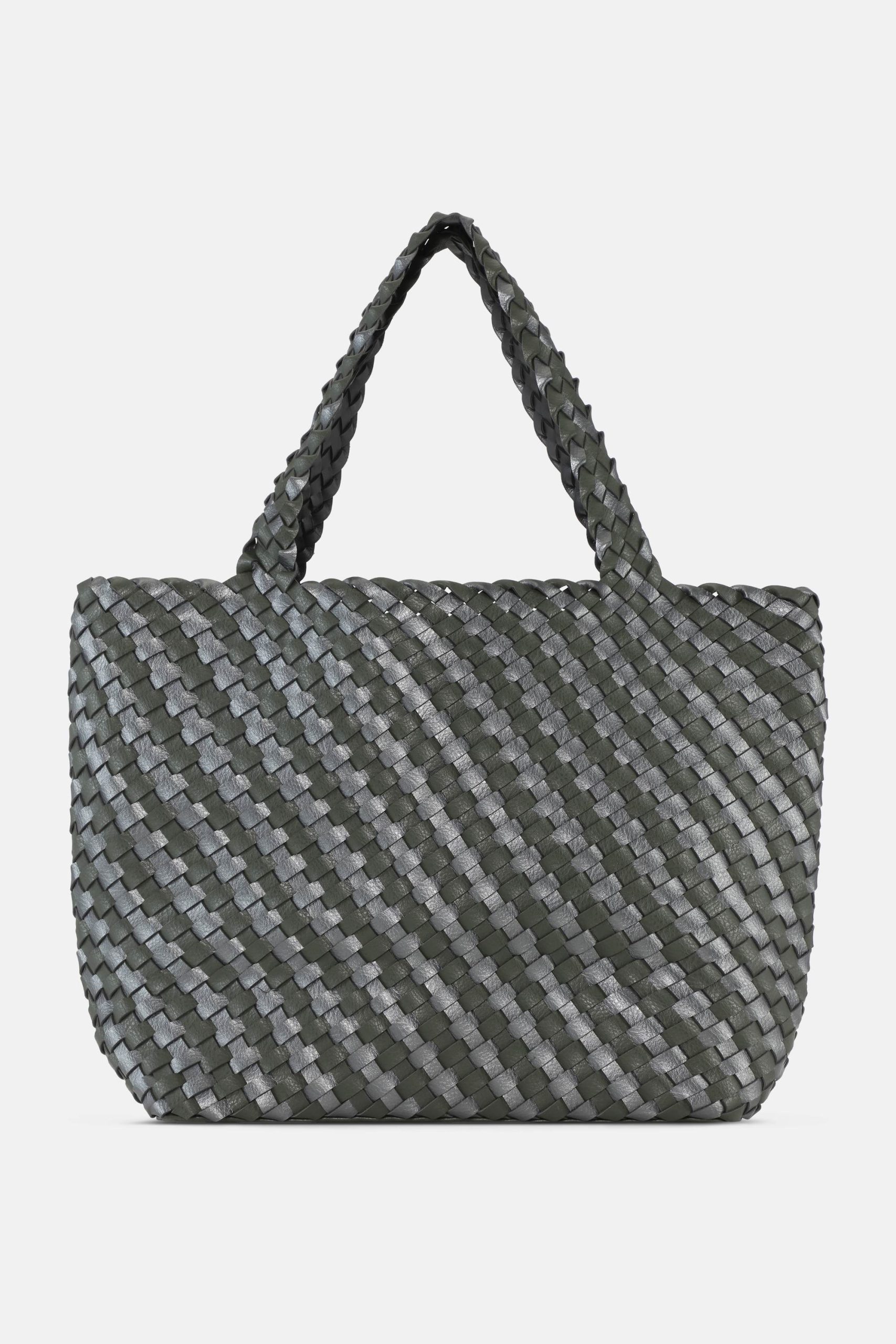 Tote Bag Tressé - Army Gun Metal – Image 3