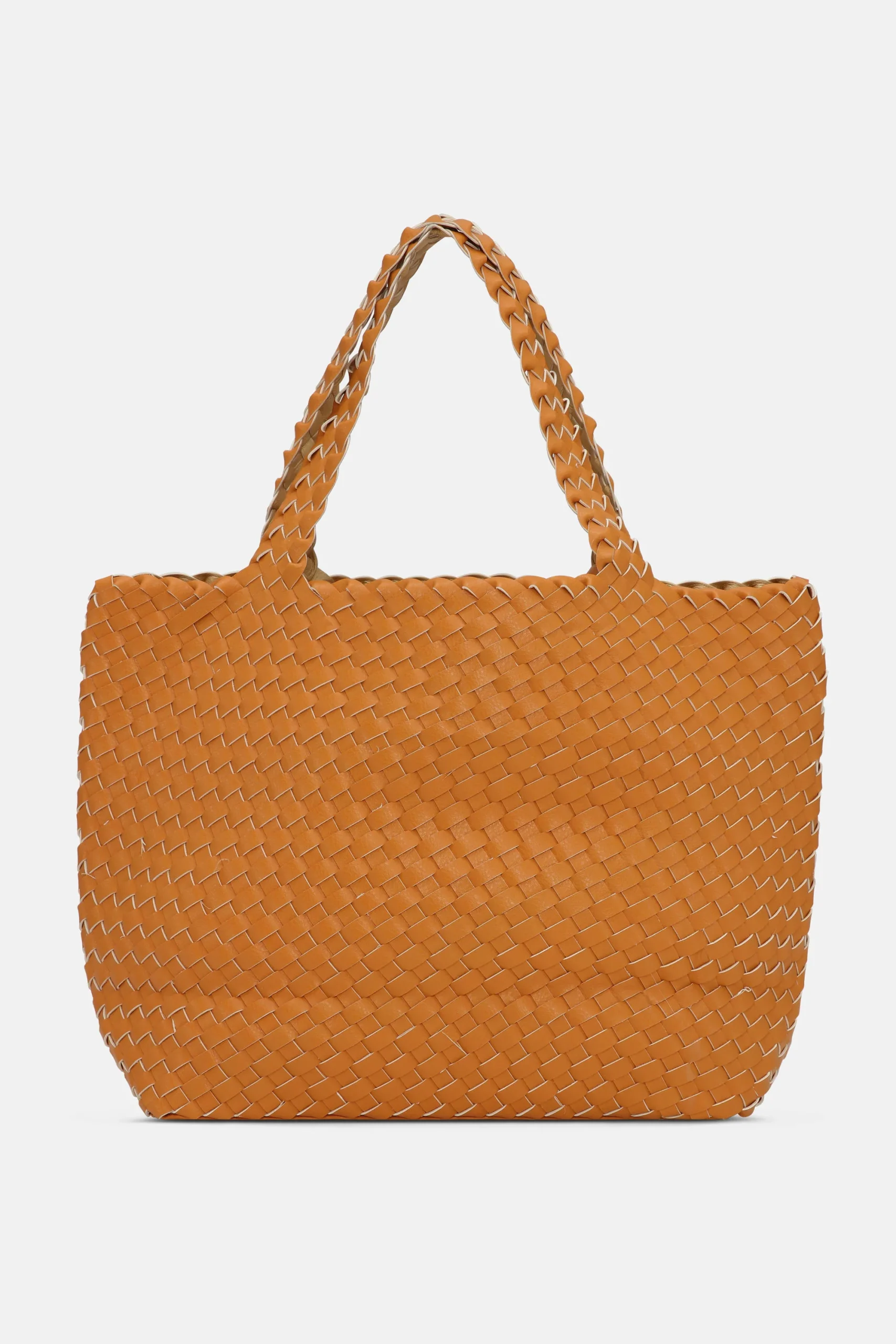 Tote Bag Tressé - Golden Nugget Golden Nugget Metallic – Image 4