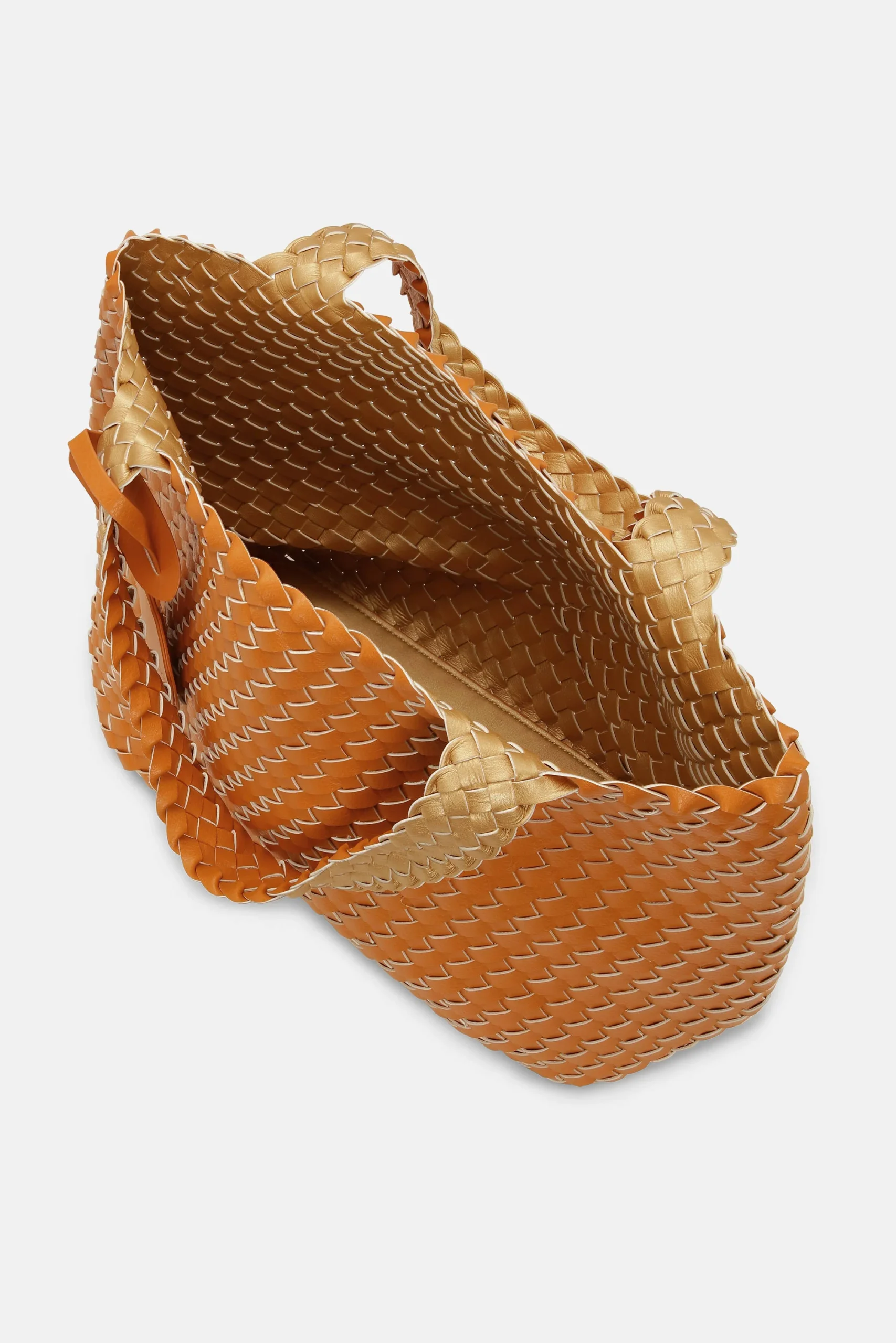 Tote Bag Tressé - Golden Nugget Golden Nugget Metallic – Image 5
