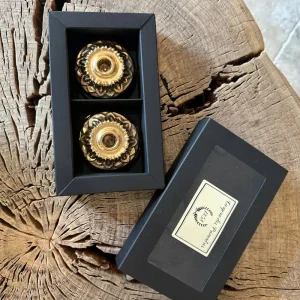 Coffret de 2 bougeoirs fleuriste