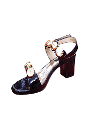 CHAUSSURE A TALON PETIT TALON CARRE