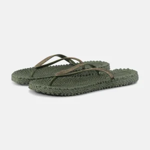 Tongs Glitter - Army