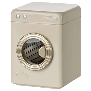 Maileg :  Machine à laver, Souris - Blanc off white