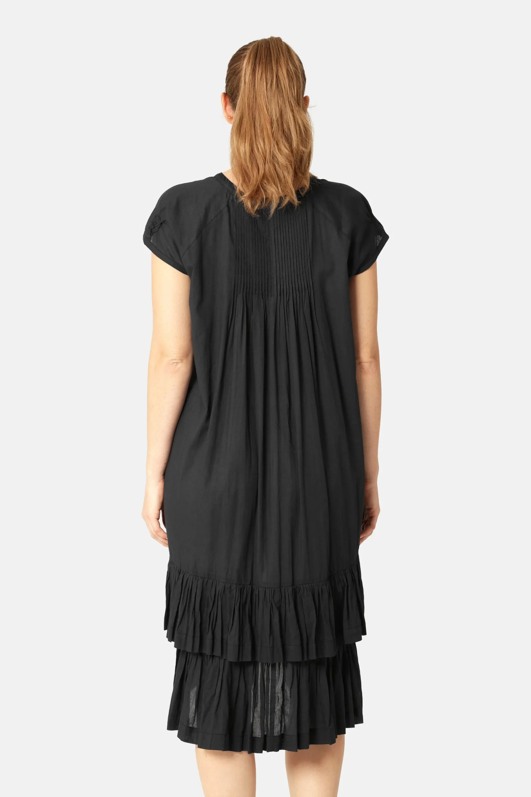 Robe Longue à Manches Courtes - Dark Indigo – Image 4