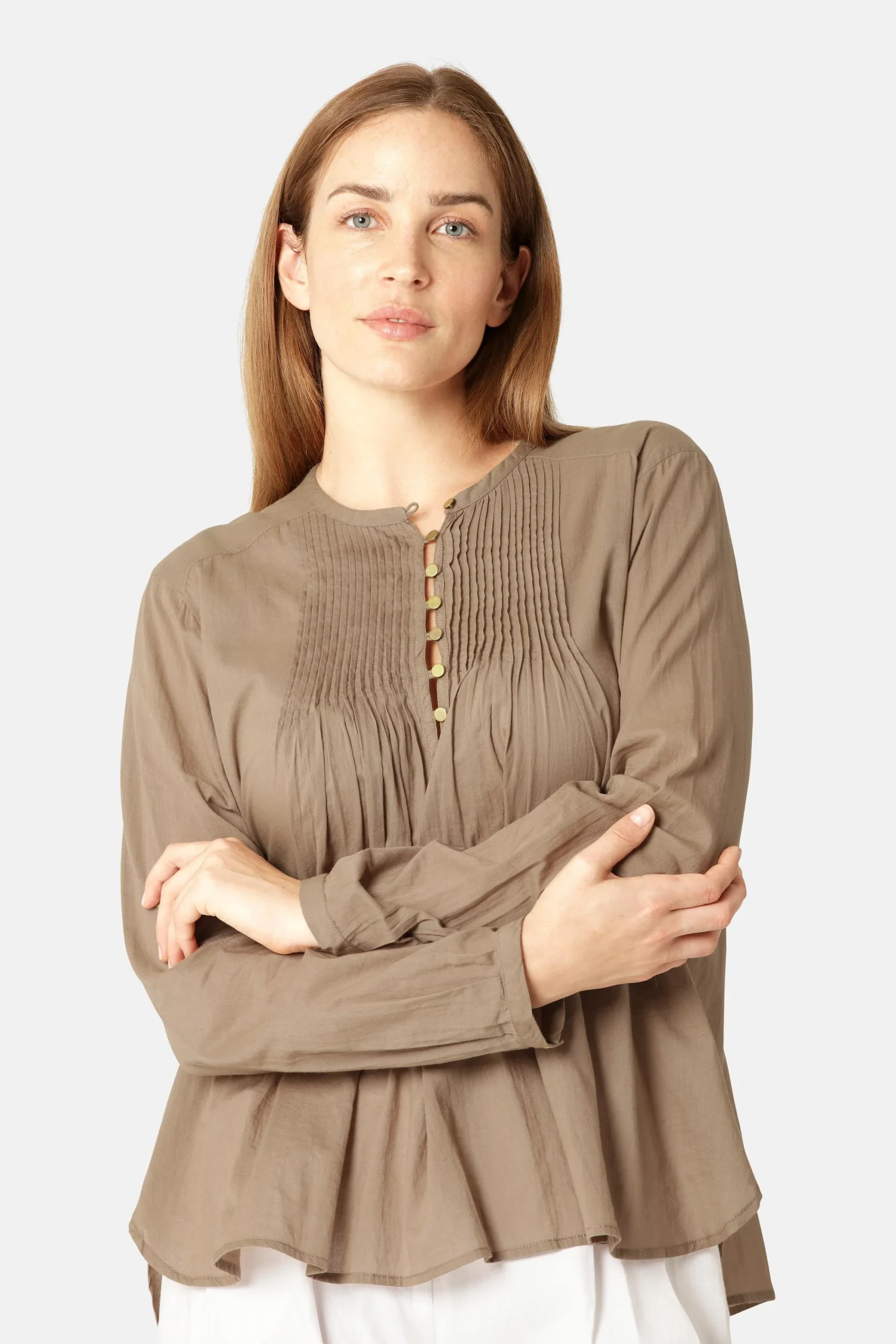 Chemise à Manches Longues - Greige – Image 6
