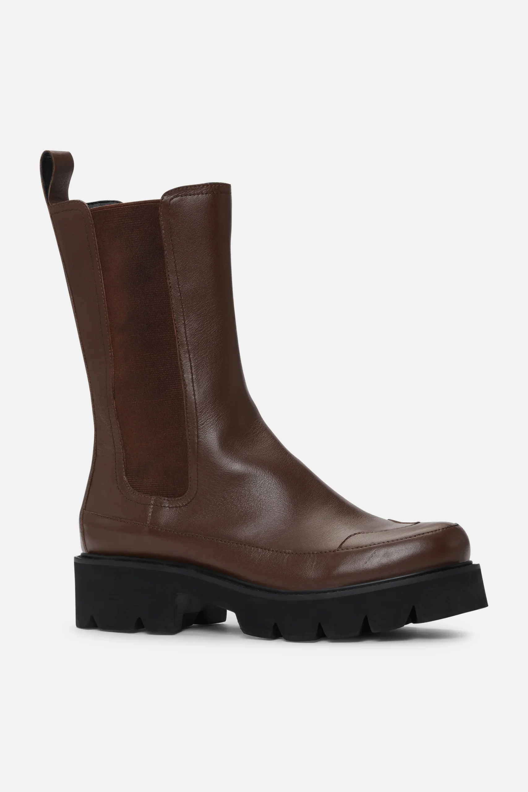 Bottes mi-mollet - Cognac foncé – Image 4