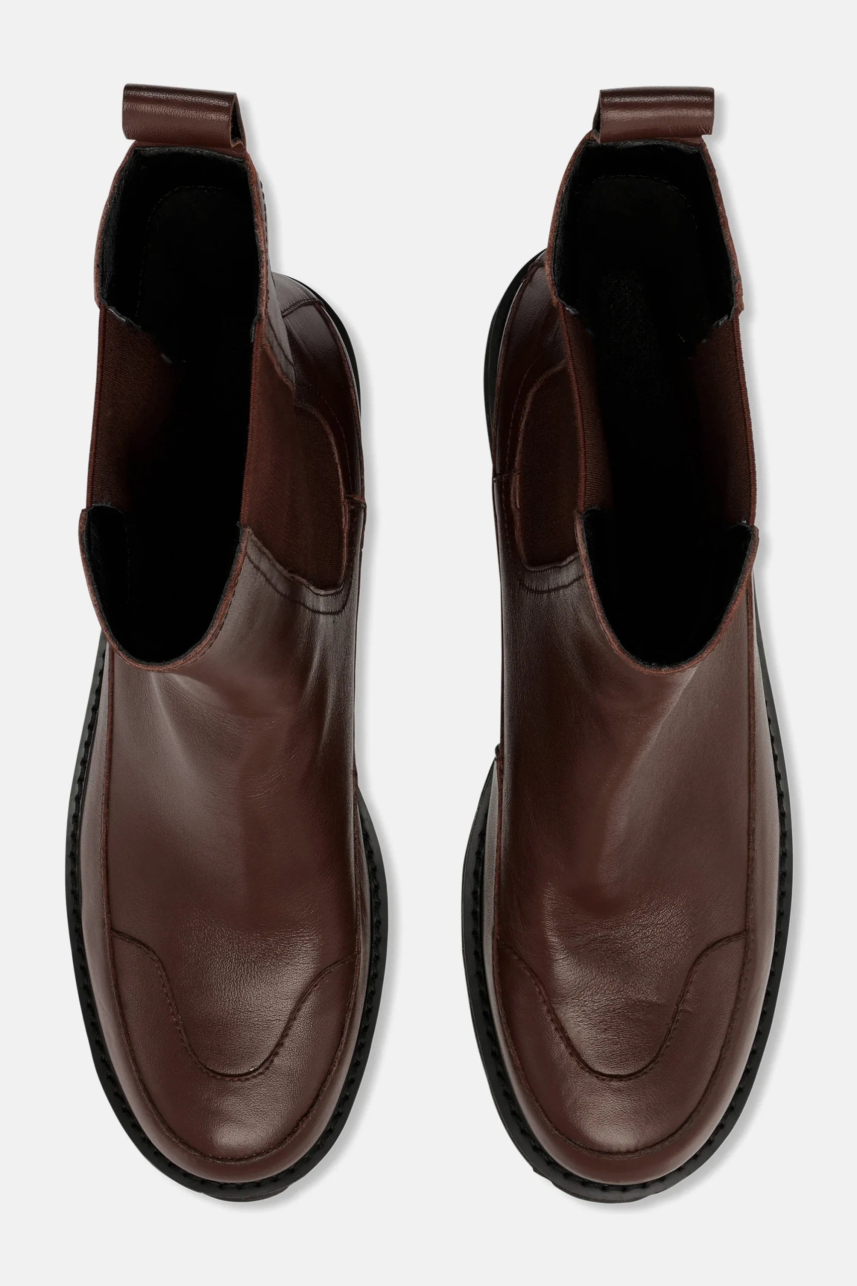 Bottes mi-mollet - Cognac foncé – Image 5