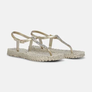 Tongs Avec Strass - Platin