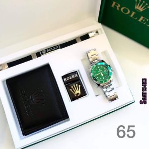 Ensemble rolex vert