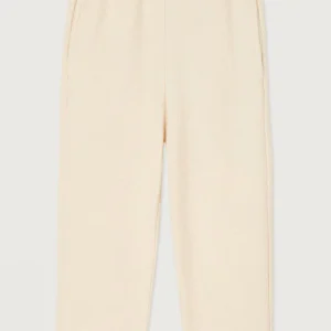 Americain Vintage : Jogging droit bouclette Bobypark écru