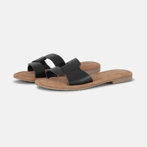 Sandale en cuir - Noir