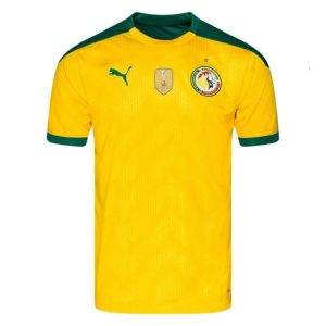 Maillot loisire Sénégal avec étoiles et Patch Champion – Jaune