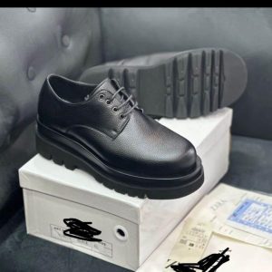 Buy feugjay Men&rsquo;s Black Derby Shoes for Men at Best Price