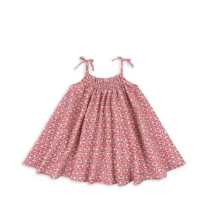 Robe à bretelles vivian felice rose