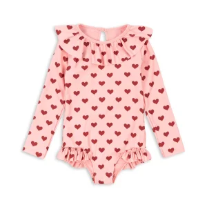 Maillot de bain manches longues Manuca amour pink