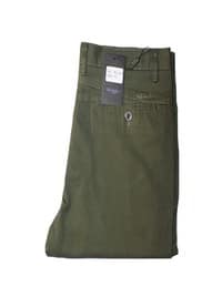 Pantalon kaki vert foncé zara
