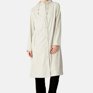 Long Rain Jacket - Milk Creme