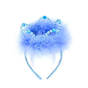 Serre Tête Perles Bleu