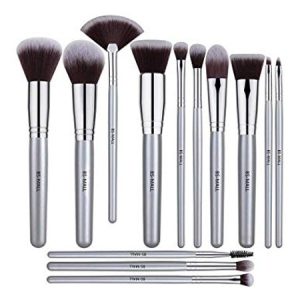 Set de 14 pinceaux kabuki silver teint & yeux BS