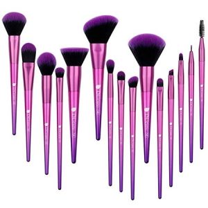 Set de 15 pinceaux premium mauve fuscia teint & yeux Ducare