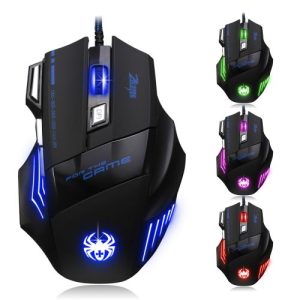 Souris Gamer Couleur Bleu LED Optique