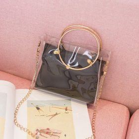Sac messager transparent pour femme