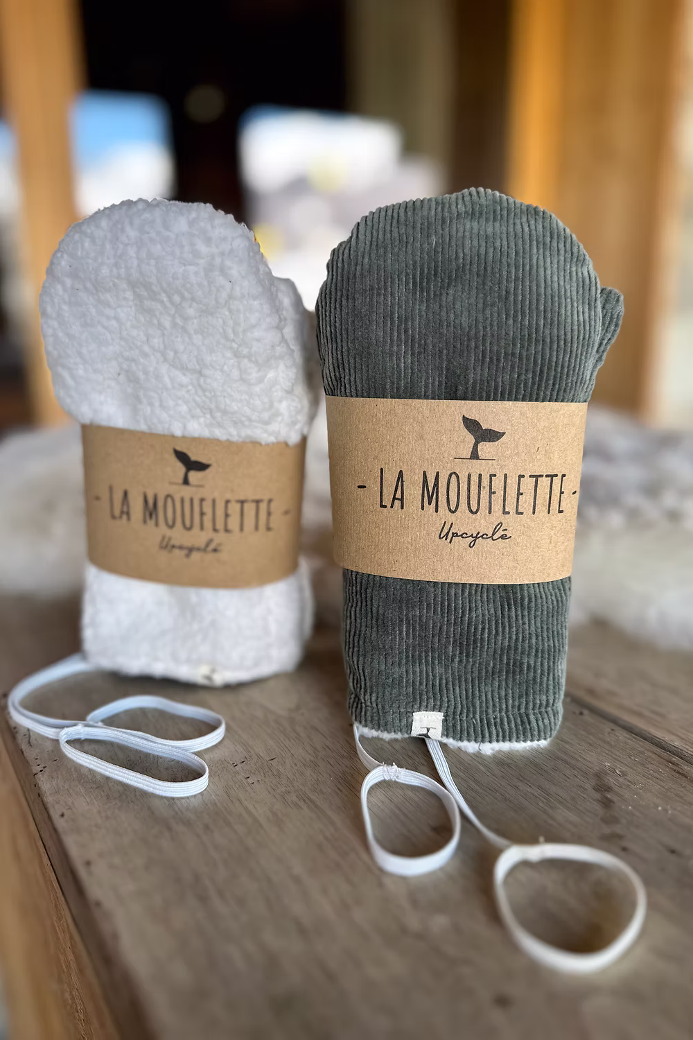 LA MOUFLETTE upcyclée Kaki