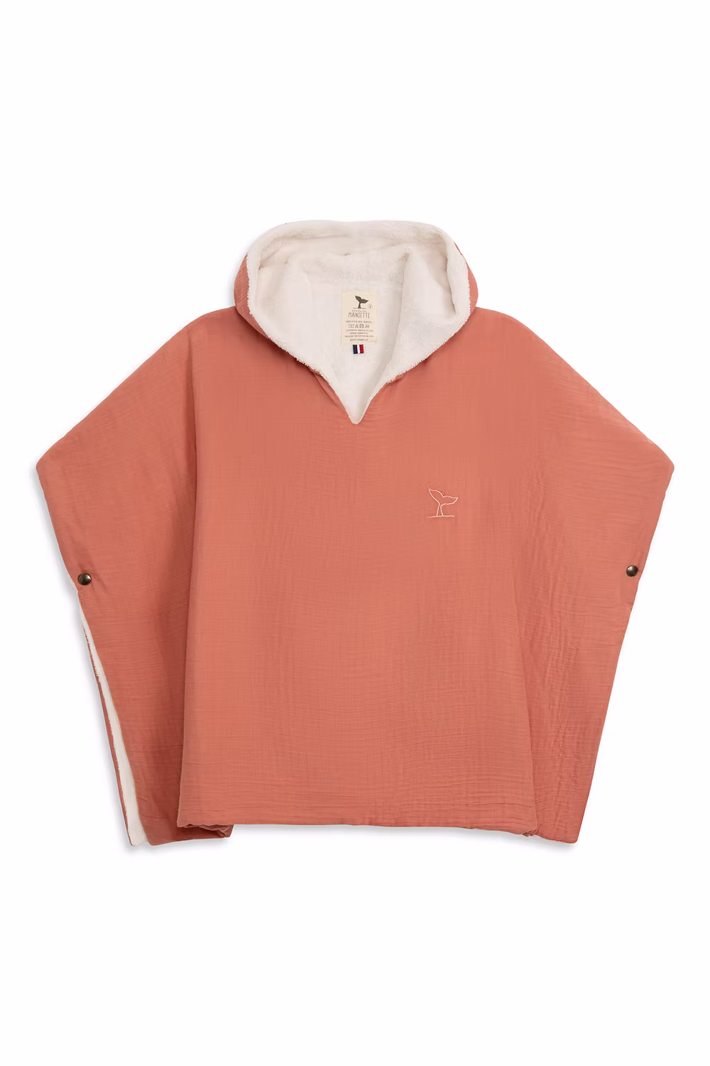 SANCHO le poncho Vieux rose