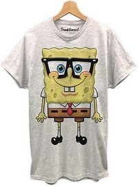 T-shirt gris bob l&rsquo;éponge