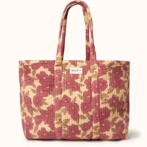 Cabas Samba "Bloom" Macadamia matelassé