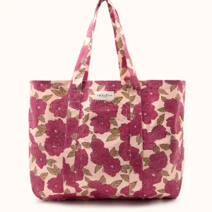 Cabas Sambi "Bloom" Macadamia coton lisse