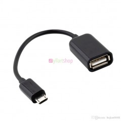 OTG Micro USB mâle vers USB 3.1 femelle COULEUR NOIRE