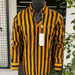 Fashion Chemise Manches Longues Pour Homme-Bleu