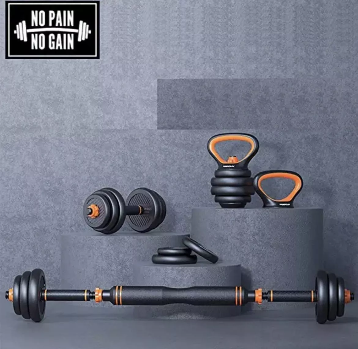 Kit Haltères Et Barres 35KG Musculation – Image 9