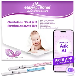 Tests d&rsquo;Ovulation Tests de Grossesse – avec Application (20LH+5HCG)