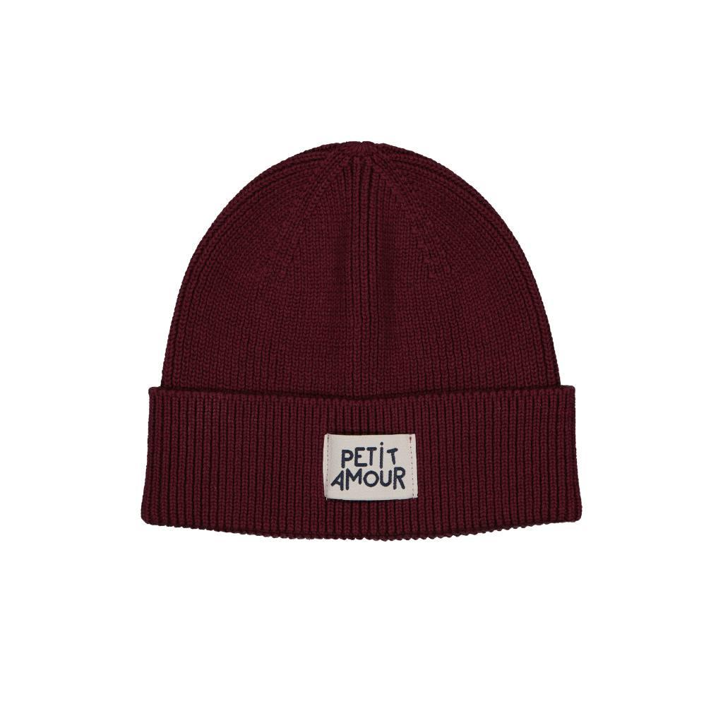 Bonnet Petit ou Grand Amour Bordeaux | Enfant ou Adulte – Image 7